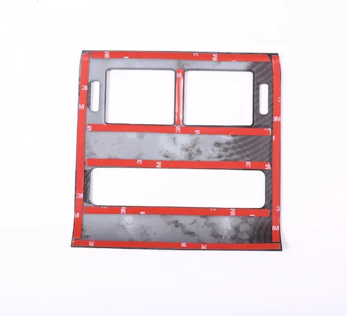 Miniatura 6 de Para Range Rover Sport 2014-2018, cubierta de ventilación de aire acondicionado de fila trasera de plástico ABS estilo fibra de carbono