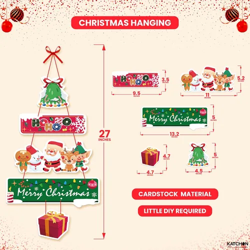 Miniatura 2 de KatchOn, Decoraciones navideñas de pared para interiores 30 pulgadas, decoración navideña para colgar decoraciones de Navidad para interiores