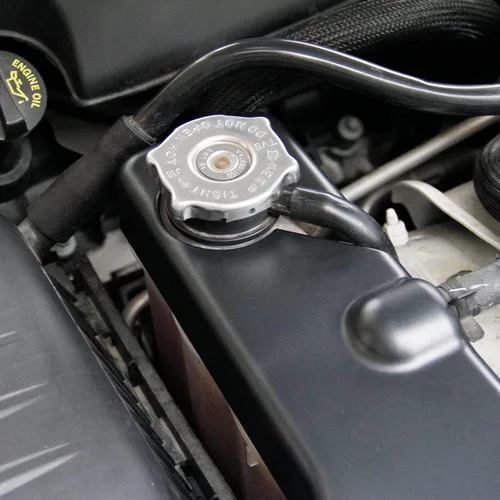 Miniatura 4 de crosselec Cubierta de tapa de tanque de refrigerante negro mate para Dodge Challenger Charger Chrysler 300/300c 2011-2021