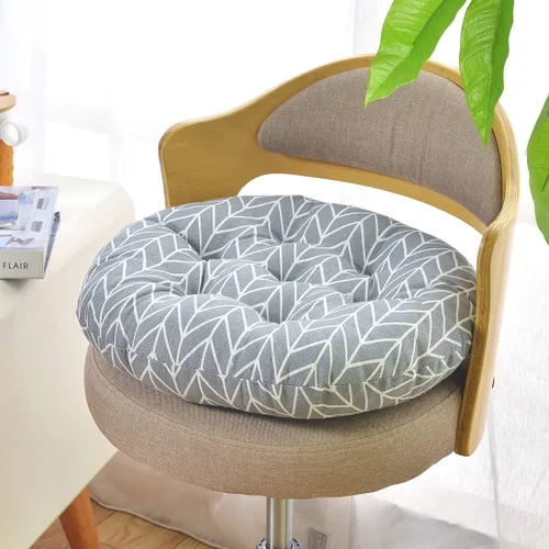 Miniatura 13 de vctops Cojín redondo suave bohemio para silla de jardín, patio, hogar, cocina, oficina, asiento, cojín de 16 pulgadas de diámetro Towel