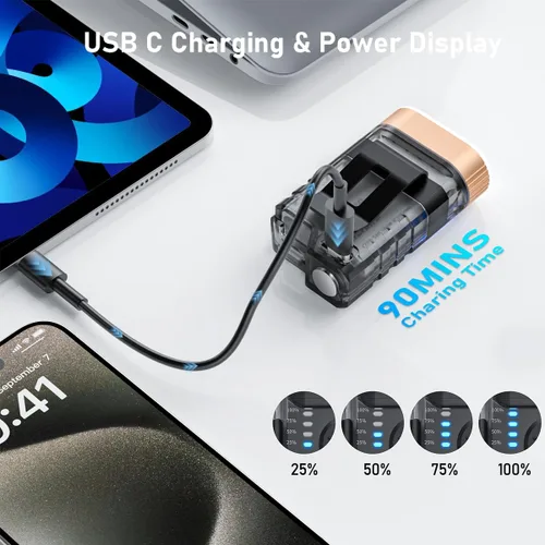 Miniatura 3 de Linterna LED pequeña y potente EDC, luz negra UV de 365 nm, mini linterna LED de alta LM, mini llavero recargable USB C con clip, imán de cola, 9