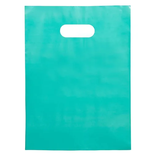 Miniatura 11 de Infinite Pack Bolsa de Plástico con Asa Troquelada Bolsa de 12" x 15" Bolsas de Mercancía de Plástico Negro Paquete de 100 para Venta al Por Menor