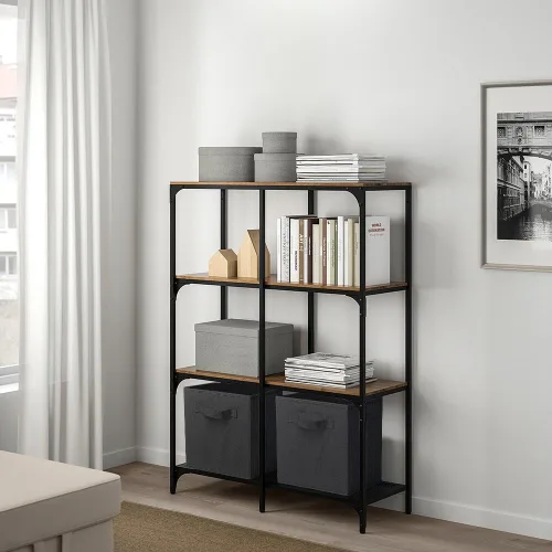 Miniatura 5 de PowerKing Cubos de almacenamiento plegables con asas, contenedores plegables de tela para estantes de armario, contenedores de almacenamiento
