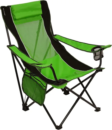 Miniatura 5 de Kijaro Silla plegable para campamento: disfruta del aire libre en esta silla al aire libre con un portavasos integrado y organizador lateral