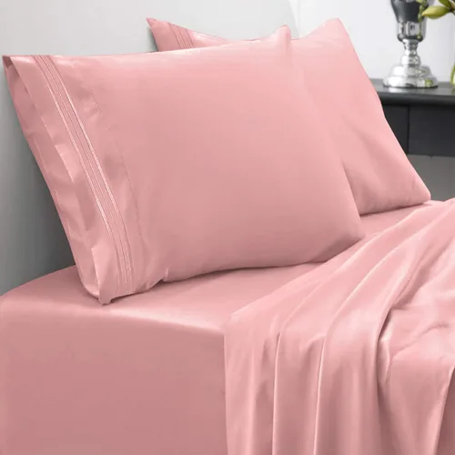 Miniatura 24 de Sweet Home Collection Juego de sábanas de 1800 hilos, sábanas de microfibra cepillada suave de calidad egipcia, juego de ropa de cama de lujo