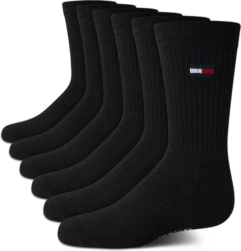 Miniatura 7 de Tommy Hilfiger Calcetines deportivos unisex para niños, calcetines acolchados (6 unidades)