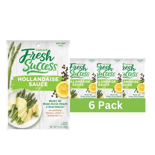 Miniatura 7 de Concord Foods Mezcla de salsa holandesa: Infusión indulgente de limón y mantequilla para comidas gourmet. ¡Eleva tus comidas con riqueza cremosa