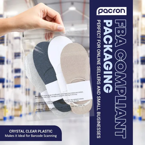 Miniatura 2 de Paquete de 500 bolsas de polietileno transparentes de 9 x 12 pulgadas – Bolsas de plástico autosellantes para embalaje, envío y almacenamiento