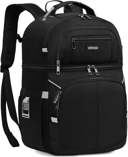 Miniatura 10 de Mochila enfriadora aislada, bolsa enfriadora a prueba de fugas de doble cubierta, mochila enfriadora aislada para almuerzo para hombres y mujeres