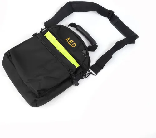 Miniatura 2 de Bolsa de primeros auxilios AED Medical 1st Aid Vacía Rescate Desfibrilador Bolsas de primeros auxilios para protección sanitaria crítica de Negro