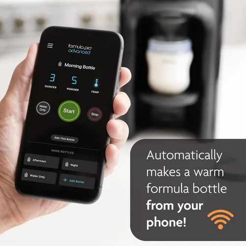 Miniatura 2 de Baby Brezza Formula Pro Advanced WiFi - Máquina dispensadora de fórmula, mezcla automáticamente un biberón de fórmula caliente al instante, prepara