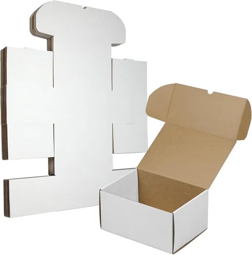 Miniatura 10 de Juego de 25 cajas de envío de 6 x 4 x 4 pulgadas, cajas de cartón corrugado marrón para embalaje de pequeñas empresas