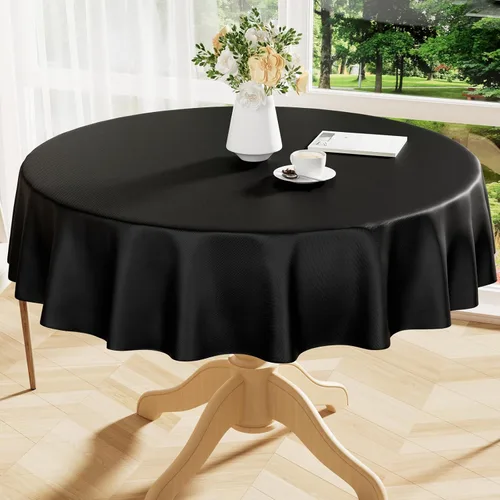 Miniatura 28 de Smiry Mantel cuadrado de vinilo impermeable de 54x54 pulgadas, protector de manteles de vinilo lavables, funda de mesa resistente a derrames