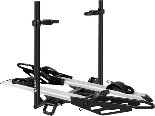 Miniatura 9 de Young Electric Soporte de enganche para bicicleta eléctrica de 200 libras, estilo plataforma para autos, camiones, SUV, furgonetas, caravanas, se