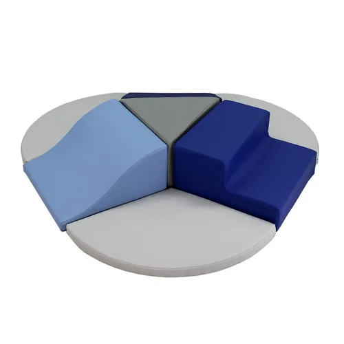 Miniatura 16 de FDP SoftScape Playtime Junction 360 Climber Plus - Almohadillas laterales, estructura de juego activo para interiores para niños pequeños y niños
