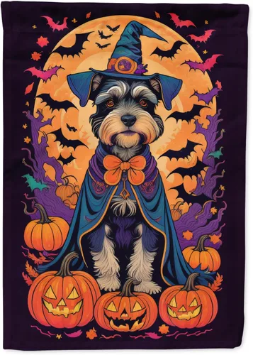 Miniatura 59 de Caroline's Treasures DAC1466GF - Bandera decorativa para jardín de Halloween de Affenpinscher Witchy para jardín, decoración para patio exterior