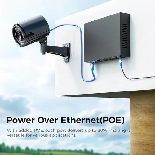 Miniatura 2 de Interruptor PoE+ de 4 puertos 2.5Gb con 2 puertos SFP+ de 10Gb adicionales, TEROW Base-T 10G Ethernet, capacidad de conmutación de 60Gbps
