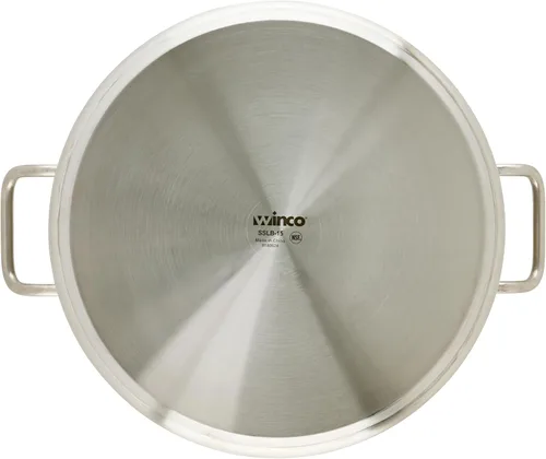 Miniatura 6 de Winco - Brasero de acero inoxidable de grado comercial con tapa, 15 cuartos de galón