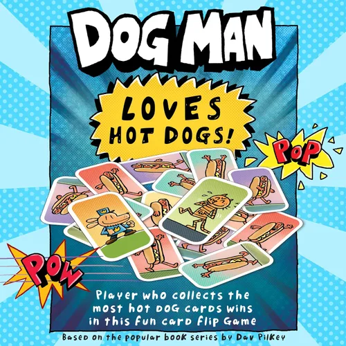 Miniatura 6 de University Games Dog Man Hot Dog - Juego de Cartas en Lata, El Juego de Colección Rápido y Frenético para Niños con Arte de los Libros de Dog Man