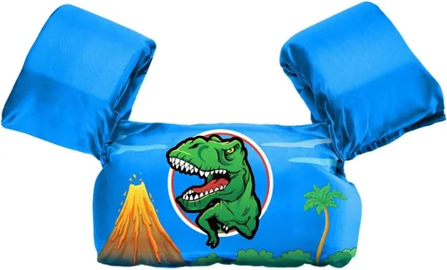 Miniatura 6 de AmazeFan Chaleco salvavidas de natación para niños, para piscina, flotadores de ayuda para nadar, chaleco de natación con bolsa de almacenamiento