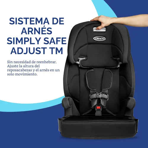 Miniatura 3 de Graco Tranzitions - Asiento elevador de arnés 3 en 1, asiento de automóvil orientado hacia adelante, respaldo alto, a refuerzo sin espalda, Eloise