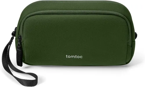 Miniatura 16 de tomtoc Organizador de Electrónicos Estuche de Viaje, Bolsa de Viaje Resistente al Agua Organizador de Cables para Artículos Esenciales, Estuche Verde