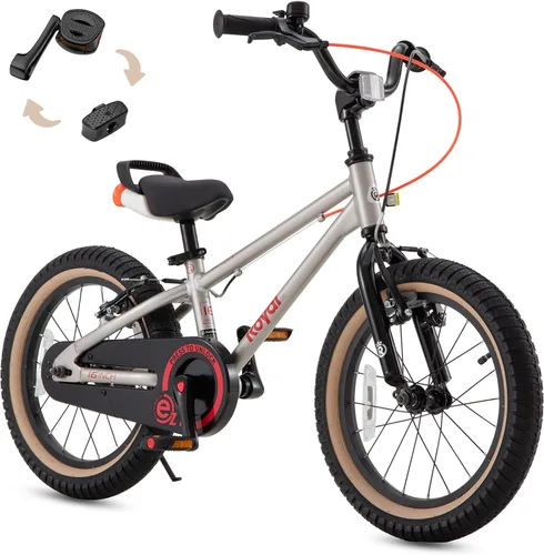 Miniatura 16 de RoyalBaby EZ-Pro Kids Bike, Lightweight Aluminum 2-in-1 Balance to Pedal Bike with One-Key Switch, 14 16 18 20 Inch for Age 3-10 Years
