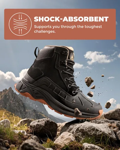 Miniatura 3 de NORTIV 8 Botas de senderismo impermeables para mujer, botas de senderismo al aire libre para senderismo