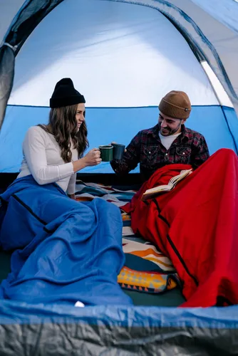 Miniatura 9 de Stansport Sleeping-Bags Stansport Fleece Sleeping Bag Rojo