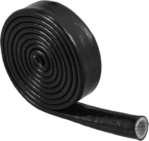 Miniatura 7 de X AUTOHAUX Cinta de fibra de vidrio recubierta de silicona con funda de fuego de 5/8 pulgadas de identificación x 5 pies para líneas de manguera