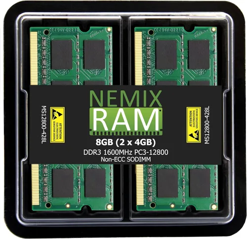 Miniatura 12 de NEMIX RAM 16 GB (2 x 8 GB) DDR3 1600 MHz PC3-12800 2Rx8 1.35V 204-PIN no ECC SODIMM Laptop PC PC Kit de memoria sin búfer