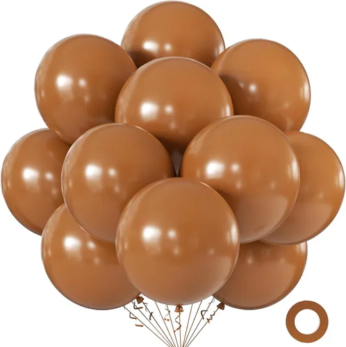 Miniatura 22 de KALOR Globos color morado ceniza de 18 pulgadas, 10 globos de látex mate, globos redondos grandes para bodas, baby shower, fiestas de cumpleaños
