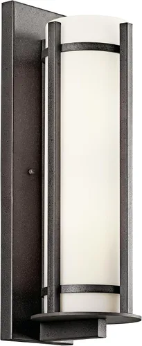Miniatura 8 de Kichler Camden - Lámpara de pared para exteriores de 11 pulgadas con cristal grabado en ópalo en yunque, 9.5 pulgadas