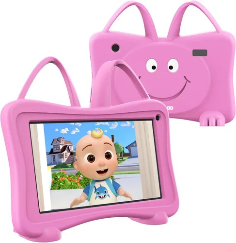 Miniatura 8 de Trayoo Tableta infantil de 7 pulgadas con WiFi, YouTube, cámara dual, pantalla táctil, control parental, tableta infantil para niños y niñas Azul