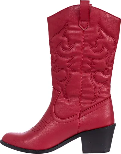 Miniatura 4 de Charles Albert - Botas estilo vaquero para mujer, botas con detalles bordados