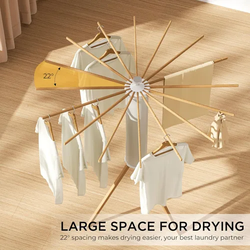 Miniatura 6 de SUNOUTLY Estante de Secado de Ropa con Trípode, Estante para Ropa Portátil y Plegable que Ahorra Espacio para Secar Ropa - Estante Secador de Ropa