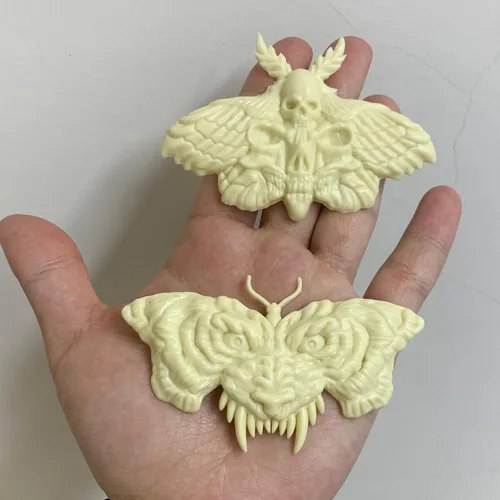 Miniatura 4 de Broche de mariposa de tigre y calavera 3D, molde de silicona de resina epoxi para manualidades de azúcar de fondant, decoración de pasteles, arcilla