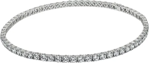 Miniatura 11 de Amazon Essentials Collar de tenis de plata de ley con circonita cúbica de elementos infinitos de corte redondo, (anteriormente colección Amazon)