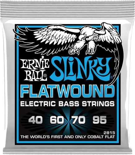 Miniatura 4 de Ernie Ball Extra Slinky Flatwound - Cuerdas de guitarra bajo, calibre 40-95 (P02815)
