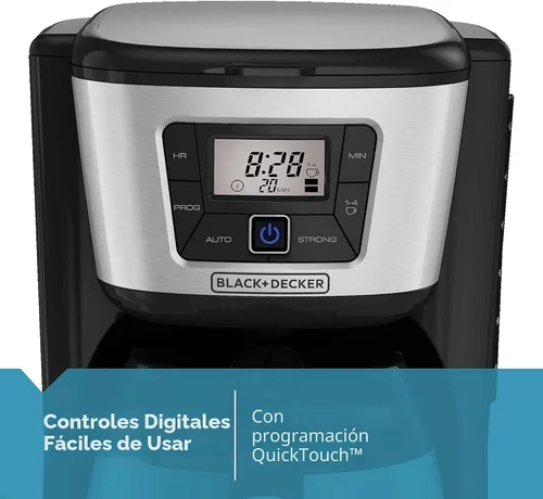 Miniatura 3 de BLACK+DECKER Cafetera térmica de 12 tazas, negro/plata, CM2035B