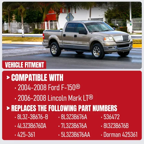 Miniatura 4 de Eje de dirección intermedio con acoplador de junta universal - Compatible con Ford F-150 2004-2008 y Lincoln Mark LT 2006-2008 - Reemplaza