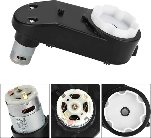 Miniatura 4 de HERCHR RS390 18000RPM - Caja de cambios para niños con motor de CC, motor de alta velocidad 390 6V con caja de engranajes para accesorios