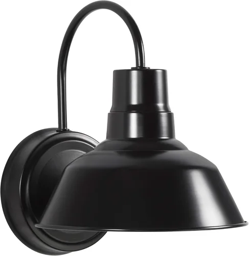 Lámpara LED de pared de cuello de cisne negro, estilo industrial antiguo, estilo rústico vintage, para patio, porche, interior/exterior, listado UL,