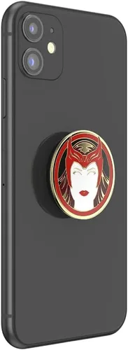Miniatura 3 de Agarre para teléfono PopSockets con soporte expandible, agarre adhesivo, Marvel - Bruja Escarlata esmaltada escarlata bruja