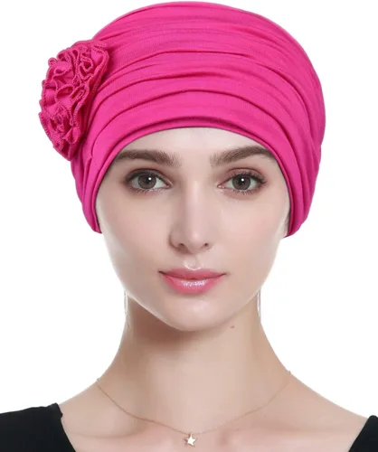 Miniatura 2 de Alnorm Gorros para la pérdida de cabello de quimioterapia con diseño de flores para mujeres