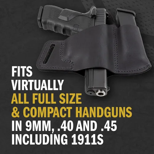 Miniatura 4 de Combo de funda de cuero para transporte cómodo y funda para cargador Hecho en EE. UU. Se adapta a Glock 17 19 22 23 32 33 Springfield XD & XDS