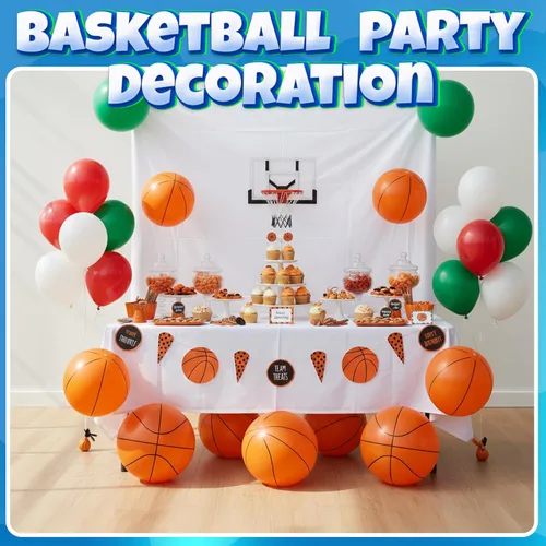 Miniatura 3 de Pelotas inflables de playa de baloncesto (paquete de 6) – Pelotas de playa duraderas de 16 pulgadas para niños, juguetes de piscina de verano