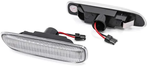 Miniatura 4 de Faros de Marca Lateral de Lente Transparente para BMW E46 1999-2001 Serie 3 Sedán E46 y 1999-2003 Serie 3 Coupé E46 LED Ámbar Delantero Marcador