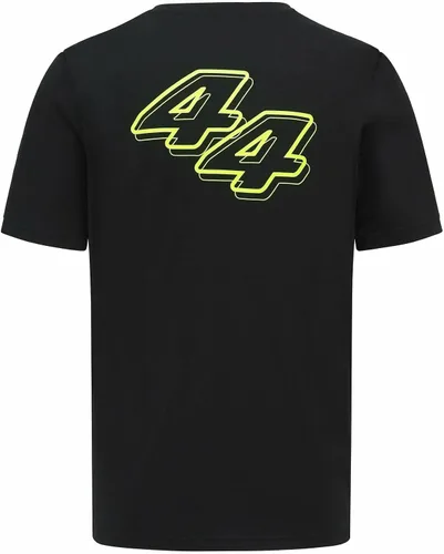 Miniatura 2 de Fuel For Fans Mercedes-AMG Petronas Formula One Team Edición Especial Lewis Hamilton 2022 Silverstone GP Neon Party Camiseta para hombre, Negro
