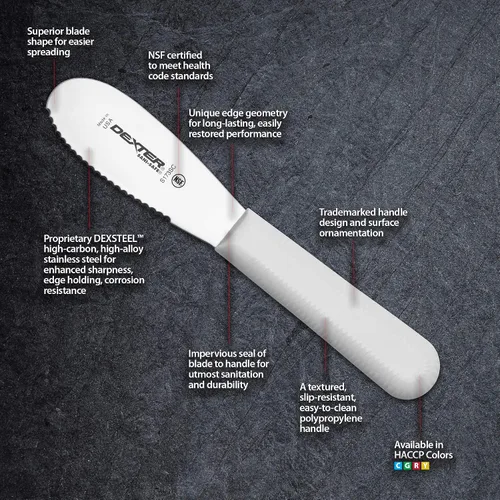 Miniatura 4 de Dexter-Russell - Esparcidor de sándwich S173SCPCP de 3½", S173PCP, serie SANI-Safe